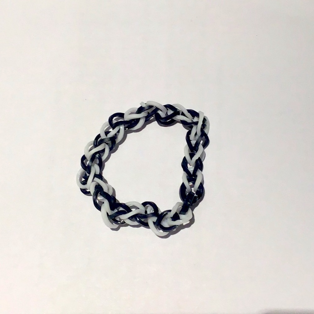 Rainbow loom themed Halloween bracket.